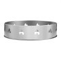 VEVOR Soporte para Fogata Individual, Anillo de 49,5 cm sin Humo, Acero Inoxidable, Soporte Portátil para Acampar al Aire Libre, Herramientas para Chimenea, Carga de 60 kg, φ 408 x 99 mm, Plata