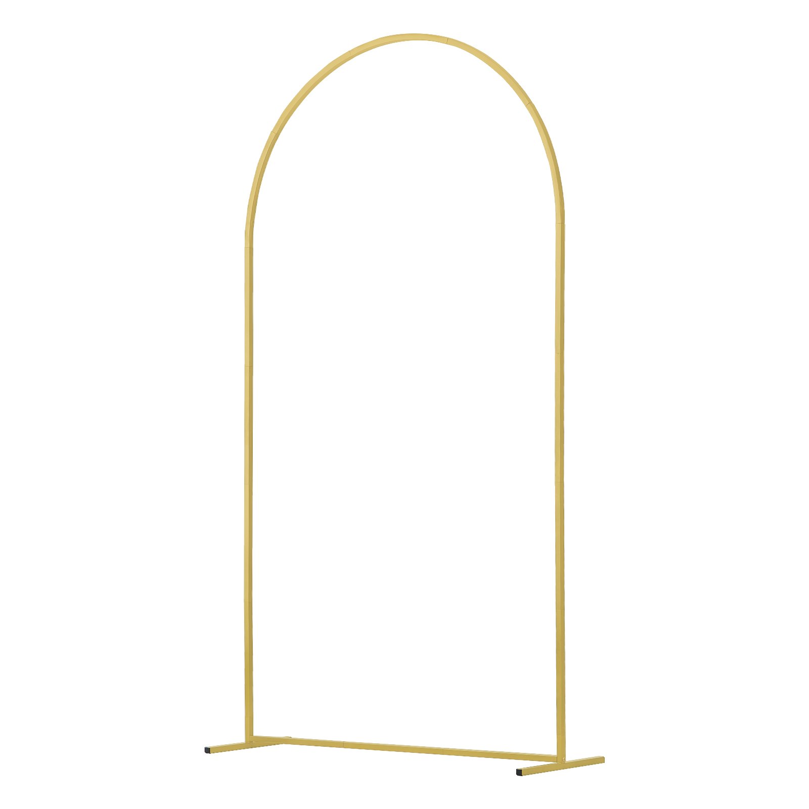VEVOR 2 PCS Soporte de Fondo para Arco de Boda de 2200/1805 mm, Soporte con Conexión de Caja y Diseño de Barra Transversal de Chasis, Soporte Dorado para Cumpleaños, Celebraciones, Vacaciones