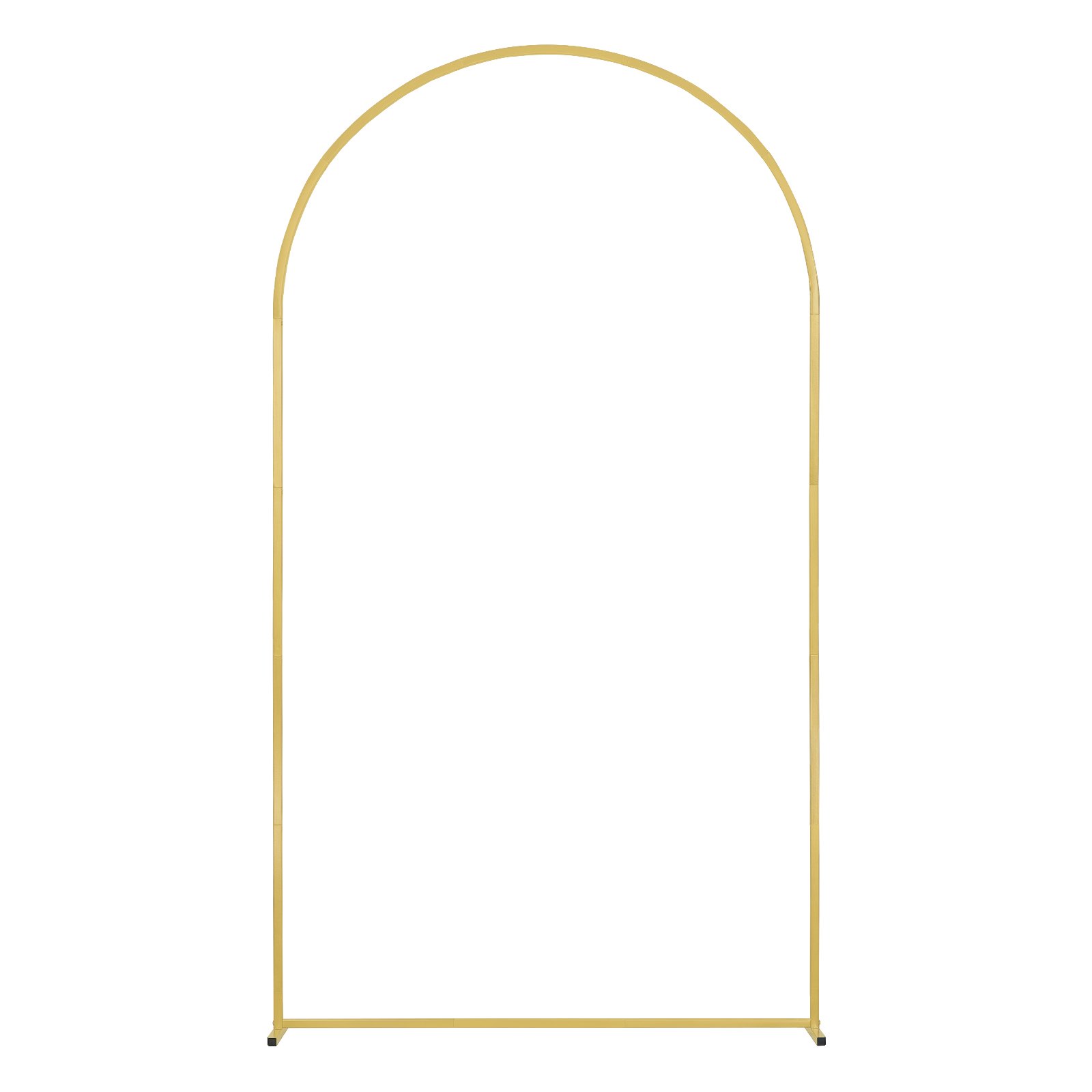 VEVOR 2 PCS Soporte de Fondo para Arco de Boda de 2200/1805 mm, Soporte con Conexión de Caja y Diseño de Barra Transversal de Chasis, Soporte Dorado para Cumpleaños, Celebraciones, Vacaciones