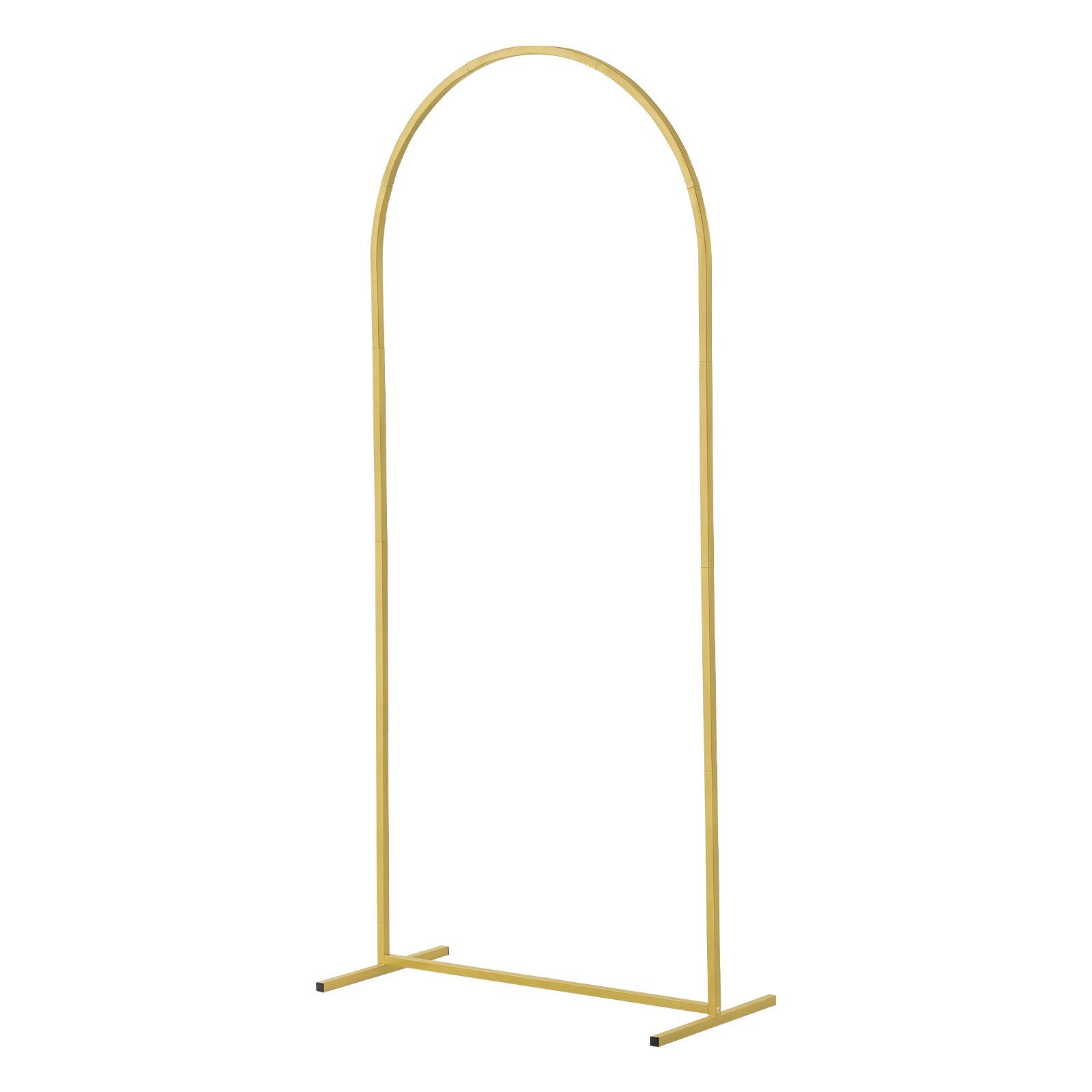 VEVOR 2 PCS Soporte de Fondo para Arco de Boda de 2200/1805 mm, Soporte con Conexión de Caja y Diseño de Barra Transversal de Chasis, Soporte Dorado para Cumpleaños, Celebraciones, Vacaciones