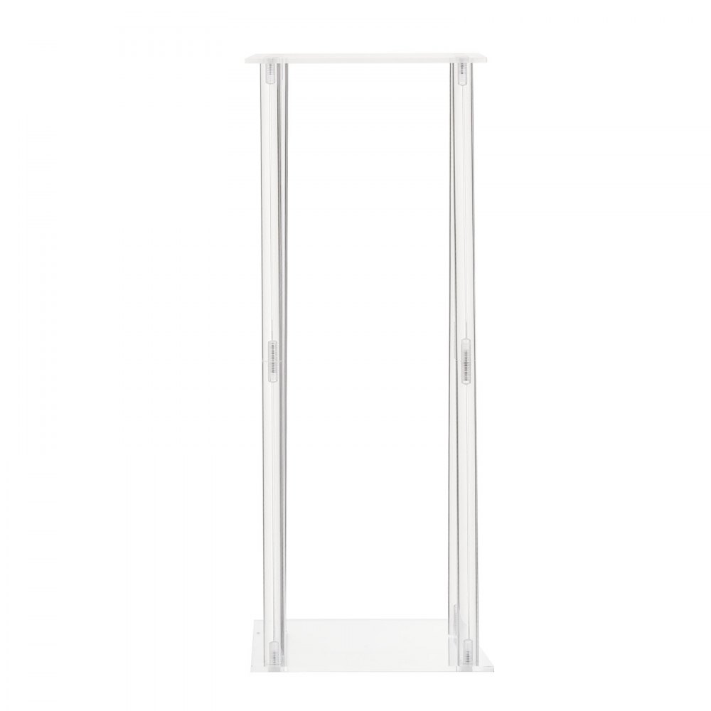 VEVOR Soporte Floral Cilíndrico para Bodas, Clásico, con Laminado Acrílico, Ideal para Bodas, Fiestas, Cumpleaños, Decoración del Hogar y Centros de Mesa, Carga 15 kg, 220 x 220 x 500 mm, 10 uds