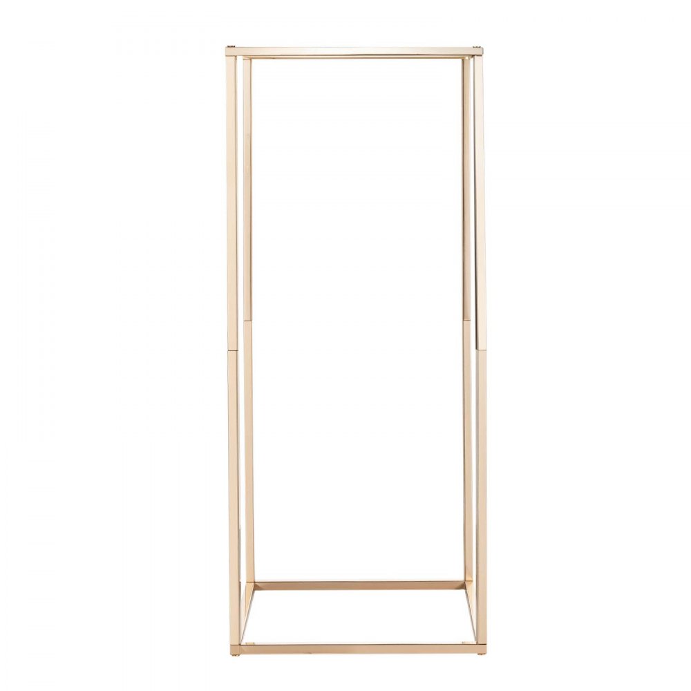 VEVOR Soporte Dorado Francés Floral para Bodas, en Forma de Columna, con Tornillos Ocultos, Estante Rectangular Cúbico para Exhibición de Flores en Fiestas Cumpleaños Hogar, 250 x 250 x 600 mm, 10 uds