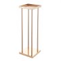 VEVOR Wedding Flower Stand, 10PCS 60cm Column Flower Stand, Floral Stands with Metal Laminate, Cylindrical Cubic Floral Display Rack for Wedding, Party, Birthday, Home, French Gold Centerpiece Stands