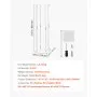 VEVOR Soporte Floral para Bodas, 10 uds, con Laminado Acrílico, Ideal para Bodas, Fiestas, Cumpleaños, Decoración del Hogar y Centros de Mesa, 200 x 200 x 800 mm, Diseño Minimalista y Elegante