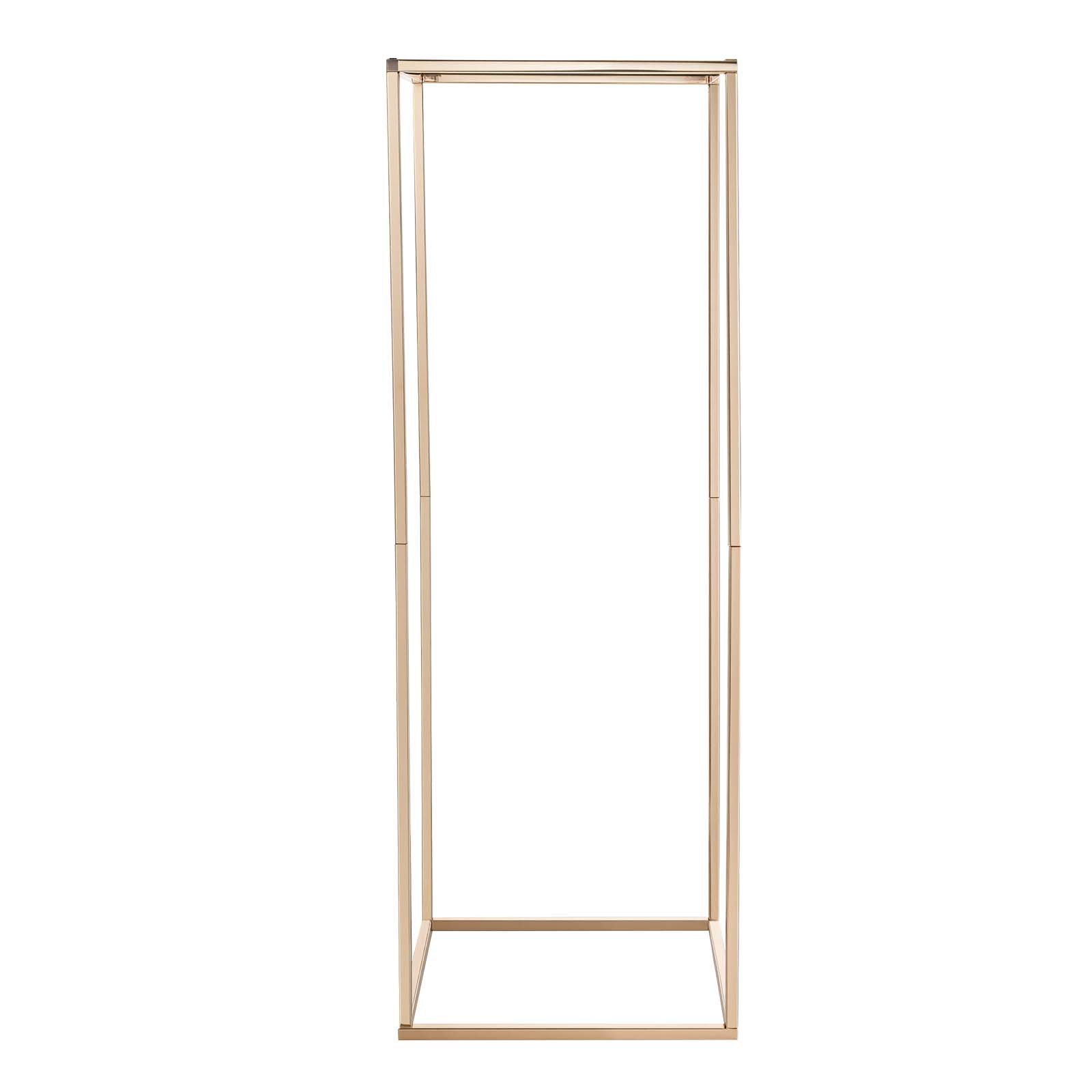 VEVOR Soporte Floral Dorado Francés para Bodas, 10 uds, Elegante y Robusto, Tornillos Ocultos, Expositor Floral Cúbico Rectangular para Bodas, Fiestas, Cumpleaños y Centros de Mesa, 280 x 280 x 800 mm