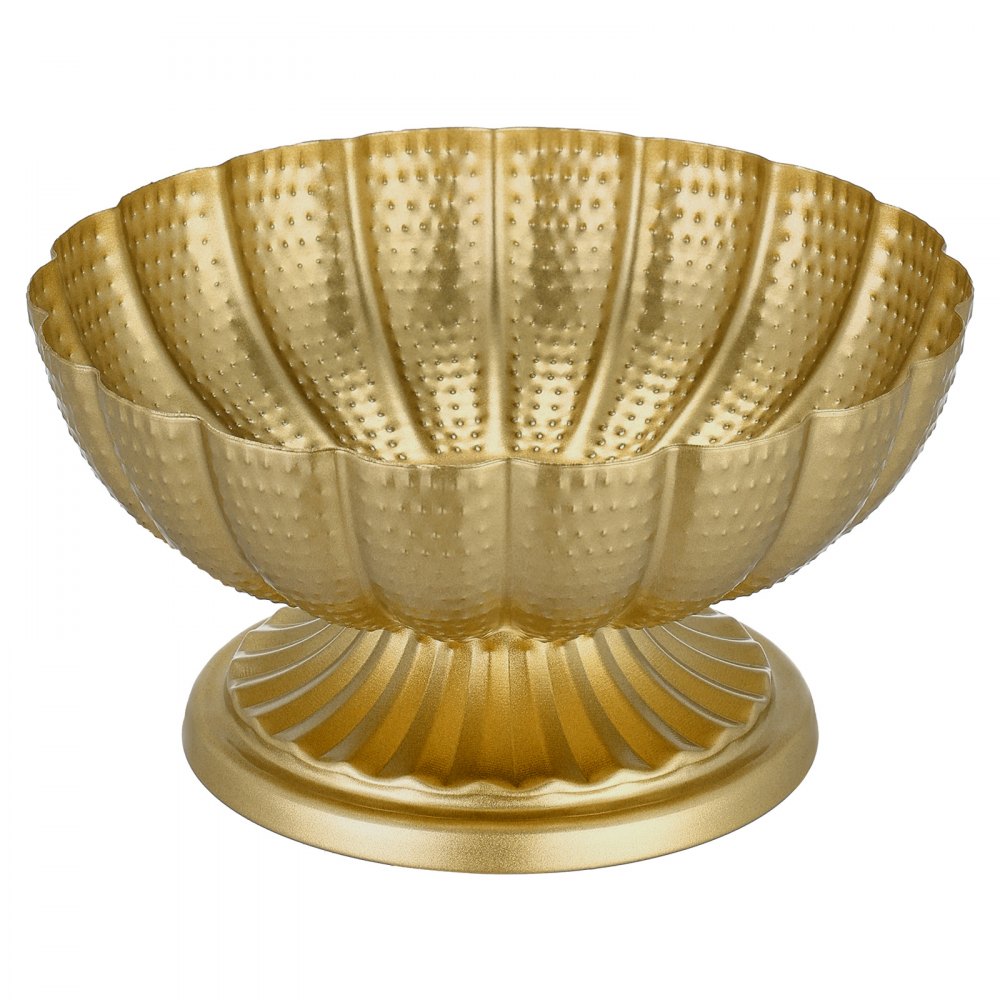 VEVOR Jarrones Decorativos, Paquete de 10 Piezas, Centro de Mesa para Boda, Altura de 10 cm, Pequeños Floreros de Metal Dorados, Decoración para Banquete Ceremonia Fiesta Recepción Exhibición Hogar