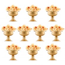 VEVOR Jarrón de Flores 16cm Florero de Boda para Decoración de Mesa 10 Piezas