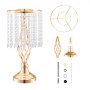 VEVOR 20 PCS 43 cm tall crystal glass flower stands for weddings, metal vases for wedding centerpieces, gold flower holders, flower stands for tables, wedding meals, parties, ceremonies, birthday events