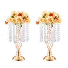 VEVOR Jarrón de Cristal Alto de 43cm para Decoración de Bodas Fiestas 20 Piezas