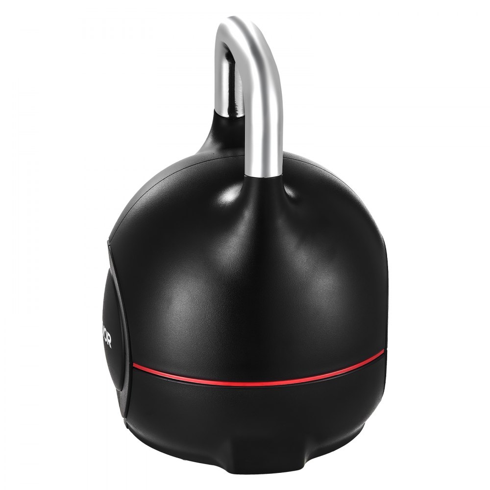 VEVOR Pesa Rusa Ajustable con 7 Niveles de Peso Incluido 2, 5, 8, 11, 14, 17, 20 kg, Pesa Rusa de Aluminio Fundido a Presión y Material ABS para Entrenamiento de Fuerza de Agarre, Color Negra