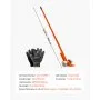 VEVOR Barra de Palanca de Acero al Carbono con Ruedas, Extractor de Palés 152,4 cm, Capacidad de Carga de 2994 kg, Herramienta de Desmontaje de Madera con Guantes para Desmontar Tablas de Extracción