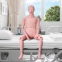 VEVOR Maniquí de Enfermería Masculino Maniquí de Cuidado del Paciente Alto de 153 cm PVC Maniquí de Entrenamiento de Enfermera Simulación Realista para Enseñanza Formación Médica de Hospital Instituto