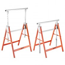 VEVOR 2 Piezas Caballete de Sierra Estilo Viga Altura Ajustable Carga 199,6 kg