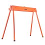 VEVOR Saw Horses, 2 Pack Folding Work Horses, 299.4 kg Load Capacity Sawhorse with Heavy Duty Legs, All-Metal Portable Saw Horse with Non-Slip Foot Pads, for Woodworking, Carpenters & Contractors