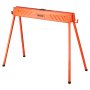 VEVOR Saw Horses, 2 Pack Folding Work Horses, 299.4 kg Load Capacity Sawhorse with Heavy Duty Legs, All-Metal Portable Saw Horse with Non-Slip Foot Pads, for Woodworking, Carpenters & Contractors