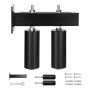 VEVOR Kit de Puerta Corrediza Enrollable con Soporte en T, Rodillos Universales Ajustables para Puerta Corrediza, Rodillo Guía Resistente Negro para Puertas Corredizas Enrollables, 260 × 257 × 102 mm