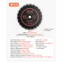 VEVOR Disco de Corte de Diamante 306 mm, Juego de 3 Piezas, Disco para Rozadora de Pared con Segmentos 2 mm, Eje 25,4 mm, Núcleo de acero 65Mn para Ladrillo Hormigón Mampostería Cableado y Tuberías