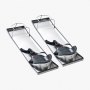 VEVOR Concrete Knee Boards, 70 x 20 cm, Sliding Knee Boards, Stainless Steel Knee Board, Concrete Gliders, 2 Pairs of Movable Sliders with Concrete Knee Pads and Board Straps for Cement and Concrete Processing