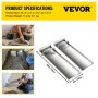 VEVOR Placas de Rodilla Deslizadores de Hormigón Pierna Protección 70 x 20 cm