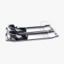 VEVOR 75 x 20 cm Concrete Knee Boards, Knee Boards, Stainless Steel Knee Boards, Concrete Sliders, Pair of Movable Sliders with Concrete Knee Pads and Board Straps for Concrete Work