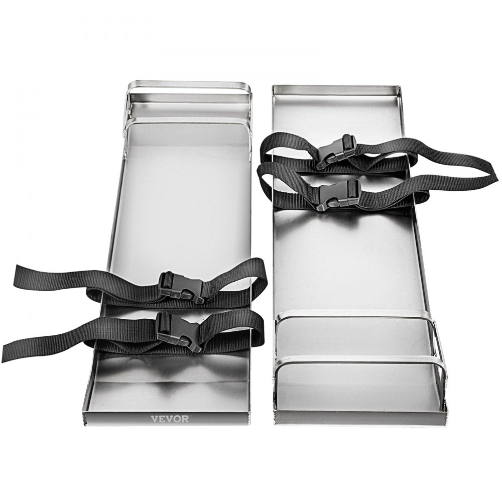 VEVOR Rodilleras de hormigón rodilleras deslizantes de 30" x 8" rodilleras de acero inoxidable deslizadores de hormigón con correas de tablero de hormigón para acabado de cemento y hormigón