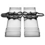 VEVOR Concrete Knee Boards, 75 x 20 cm, Concrete Sliders, Stainless Steel, Concrete Gliders, Pair of Movable Gliders, with Concrete Board Straps for Cement and Concrete Work