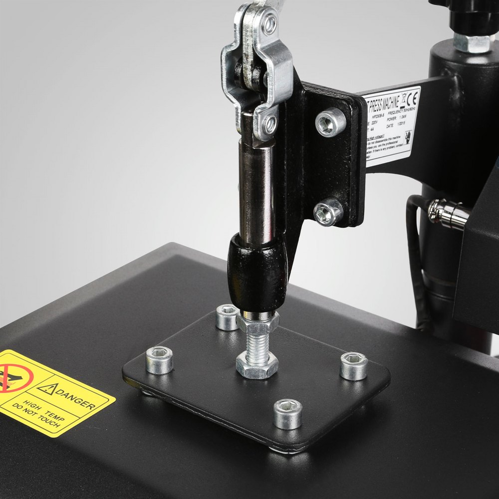 Prensa De Calor Máquina Transferir 12"x10" Camiseta Alarma Estampado En Caliente