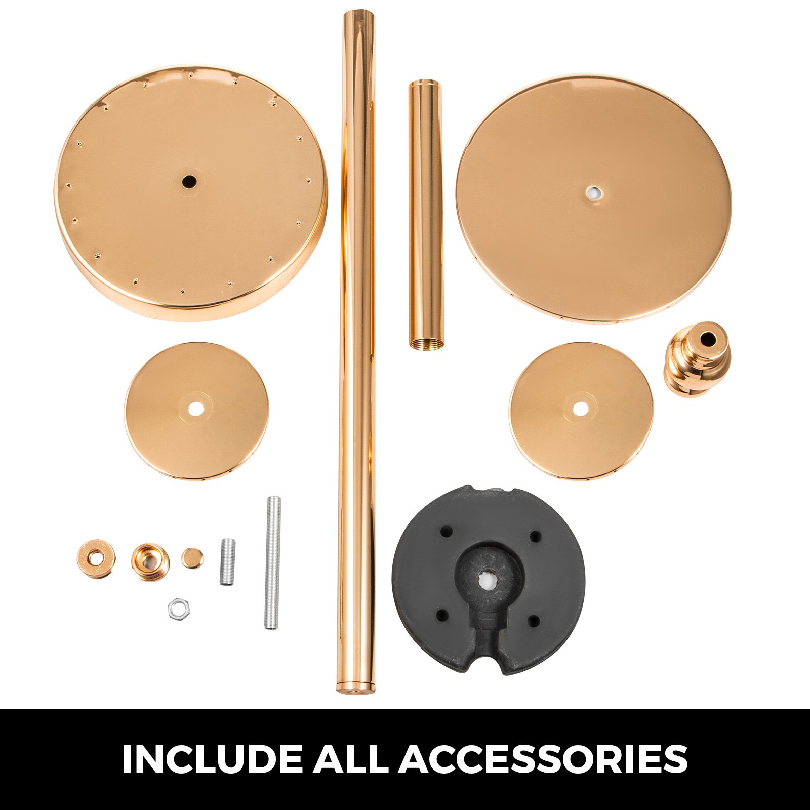 Florero Trompeta Floreros Dorado De 31.5" Para Boda Evento Fiestas 2 Piezas