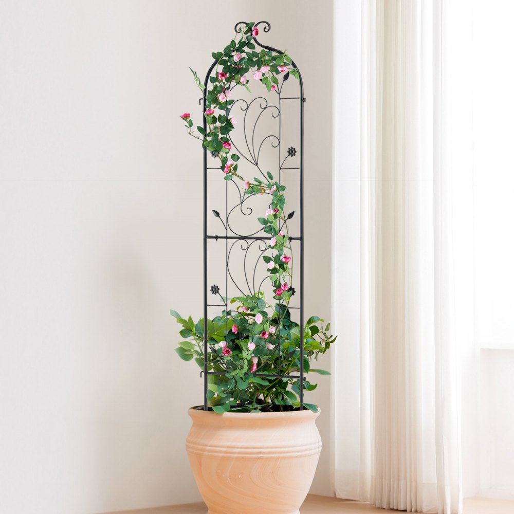VEVOR Enrejado de Metal para Plantas Trepadoras 38 x 152 cm Soporte para Rosas Trepadoras 1 Pieza Arco para Enredaderas Soporte para Pepinos Decorativo para Clemátides para Patio, Césped, Jardín