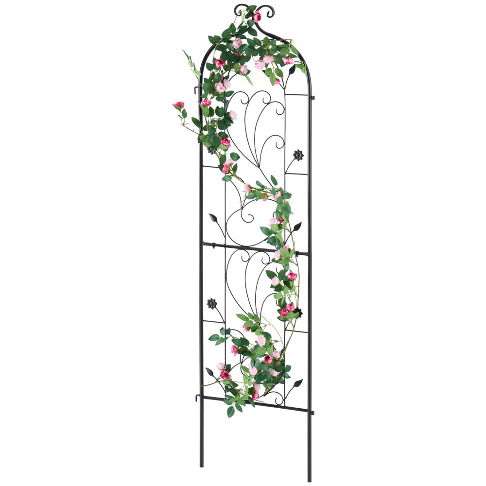 VEVOR Enrejado de Metal para Plantas Trepadoras 38 x 152 cm Soporte para Rosas Trepadoras 1 Pieza Arco para Enredaderas Soporte para Pepinos Decorativo para Clemátides para Patio, Césped, Jardín