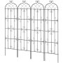 VEVOR Climbing Plant Support, 51x220 cm, Set of 4, Rustproof Metal Trellis for Garden Flowers, Climbing Rose Trellis, Climbing Frame, Cucumber Support, Decorative Clematis Trellis for Courtyards & Lawns