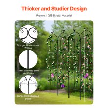 VEVOR Enrejado de Metal para Plantas Trepadoras 4 Piezas 51x220 cm para Jardín