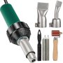 VEVOR Kit de Soldadura de Aire Caliente de Plástico 1600W 50Hz Pistola de Calor de Soldadura de Vinilo 6 Piezas 40-600 °C Pistola de Aire Caliente PVC Cable 3m con 4 Boquillas Reemplazadas para Pisos