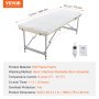 VEVOR Almohadilla Térmica para Mesa de Masajes Temporizador 1850 x 770 x 28 mm