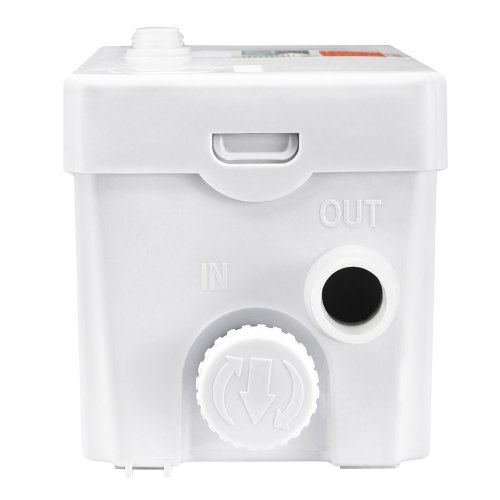 VEVOR Bomba de Eliminación de Triturador 350 W Bomba de Aguas Residuales Caudal Máximo de 3600 L/h Elevación de 7 m Bomba Trituradora de Alcantarillado con 3 Entradas de Agua para Inodoro Cocina Ducha