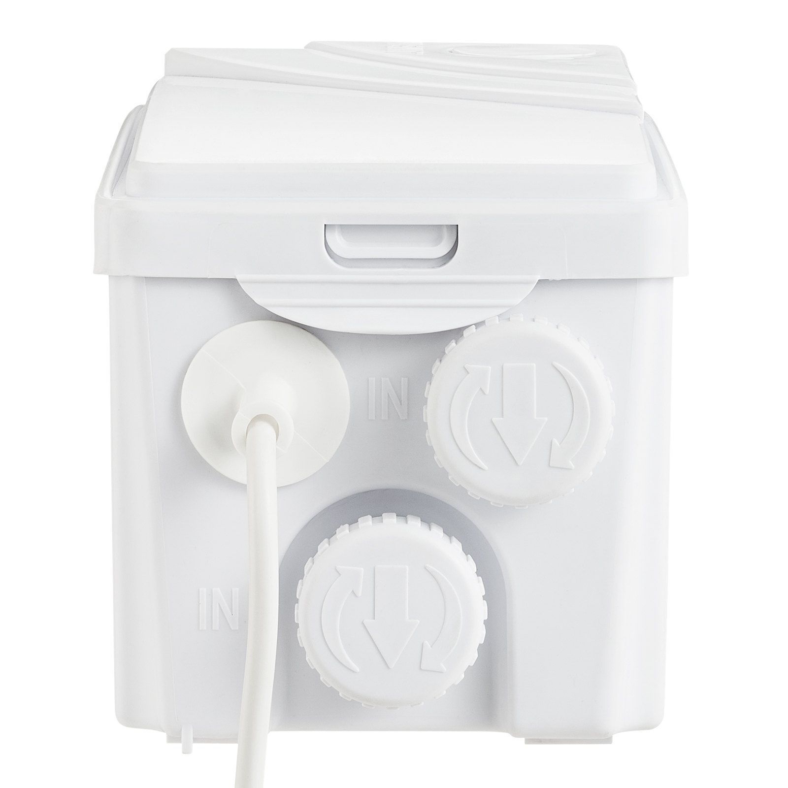 VEVOR Bomba Maceradora, 350 W, Flujo de 6000 L/h, Cabezal 7 m, Bomba Maceradora para Eliminación de Aguas Residuales con 3 Entradas de Agua para Sótano, Cocina, Fregadero, Ducha, Bañera