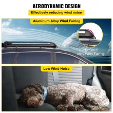 VEVOR Barra Techo Portaequipaje para Coche 130cmx100cm 100kg Auto Universal Aluminio