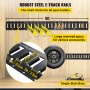 VEVOR Kit de Riel de Amarre Universal E-track de 2,44 m Juego de Rieles Horizontales de Pista E 30 Piezas Rieles de Amarre en E de Acero Versátil Riel E-track Negro para Carga en Camionetas Remolques