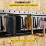 Riel de amarre para riel eléctrico VEVOR con ranuras estándar, compatible con varios accesorios para riel eléctrico.