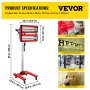 Lámpara De Infrarrojos De Secado De Pintura 2x1000w Tiempo Ajustable Cable 5m