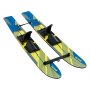 VEVOR Water Ski 116.8 cm (Training Model) with adjustable X-7 bindings, double handle rope and removable stabilizing bar, water ski combination for youths up to 136 kg