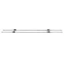 Riel lineal VEVOR hsr15 doble juego con carros, vista superior.