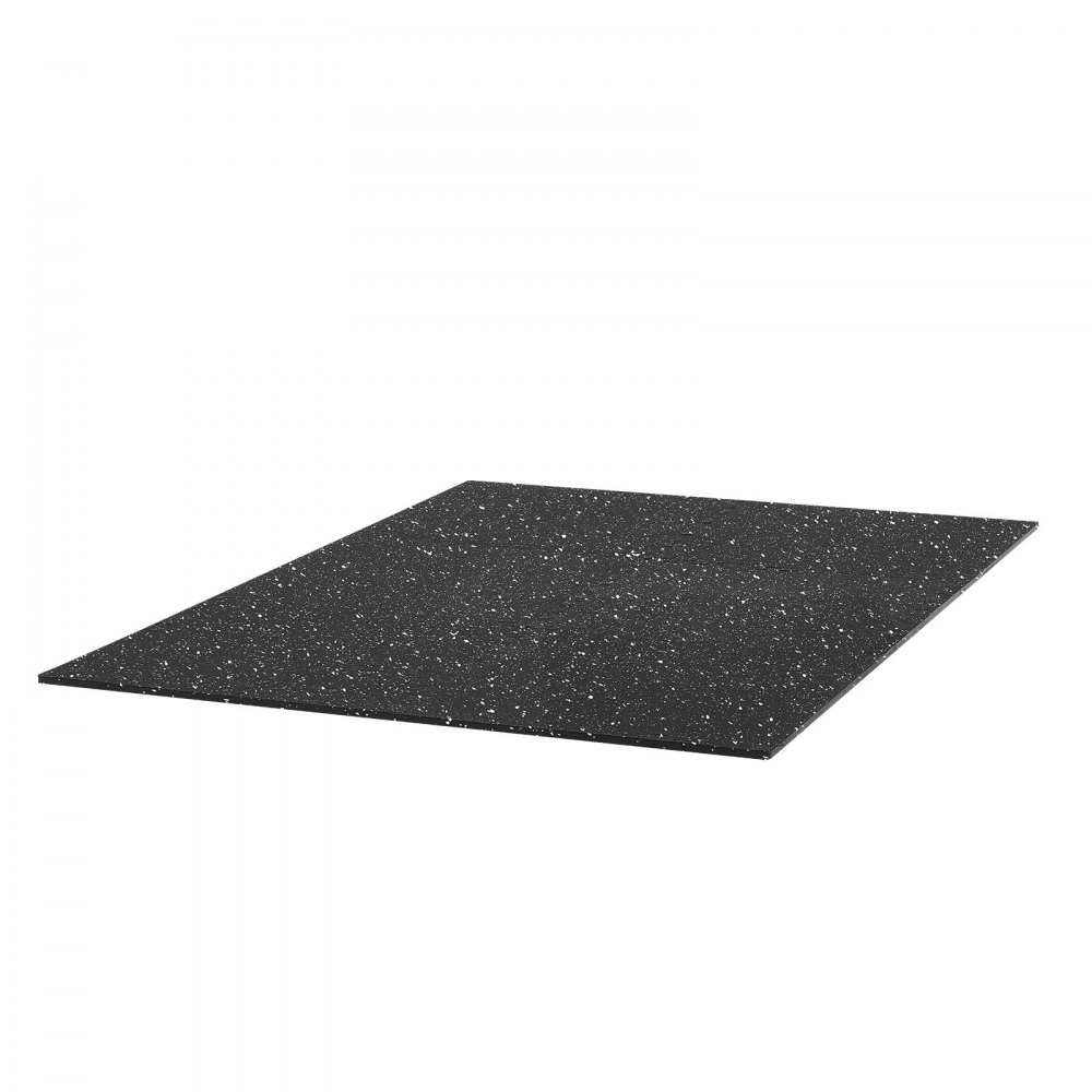 VEVOR Esterilla Puzzle 12 Piezas de 610 x 610 x 14 mm, Suelo Gimnasio de Goma EVA, Colchoneta de Ejercicios Alta Densidad con Puntos Blancos Antideslizante Antiruido Antigolpe para Casa, Equipo Pesado