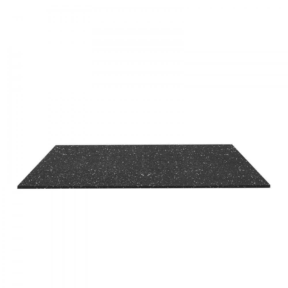 VEVOR Esterilla Puzzle 12 Piezas de 610 x 610 x 14 mm, Suelo Gimnasio de Goma EVA, Colchoneta de Ejercicios Alta Densidad con Puntos Blancos Antideslizante Antiruido Antigolpe para Casa, Equipo Pesado