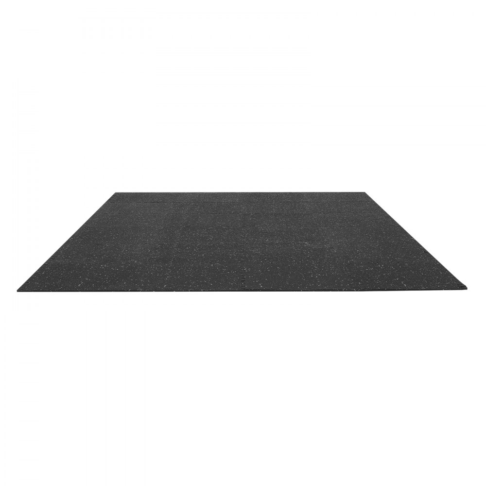 VEVOR Esterilla Puzzle 24 Piezas de 610 x 610 x 10 mm, Suelo Gimnasio de Goma EVA Alta Densidad, Colchoneta de Ejercicios con Puntos Grises Antigolpe Antiruido Antideslizante para Equipos Pesados Casa