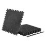 VEVOR Esterilla Puzzle 6 Piezas de 610 x 610 x 14 mm, Suelo Gimnasio de Goma EVA, Colchoneta de Ejercicios con Puntos Grises, Alta Densidad, Antideslizante Antigolpe Antiruido para Equipo Pesado, Casa
