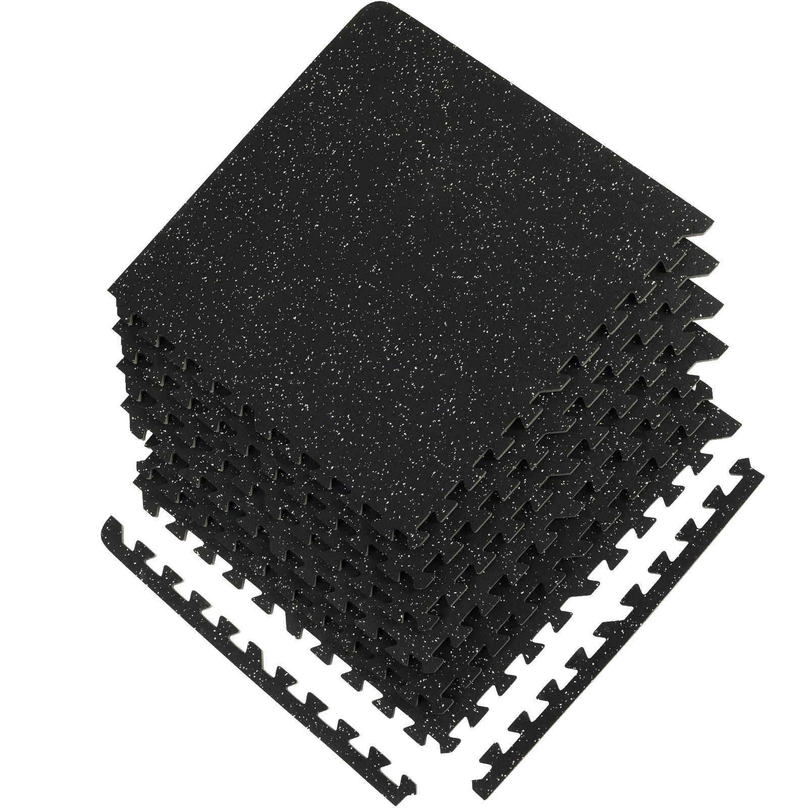 VEVOR Alfombras de Espuma Entrelazadas 6 Piezas Antideslizantes para Suelos 24" x 24" Alfombrillas de Bloqueo de Punto 1/2 de Grosor, Diseño Actualizado de 2 Capas para Aulas, Gimnasios, Hogar