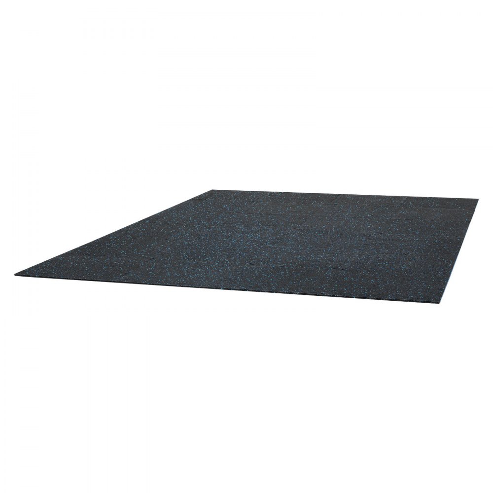 VEVOR Esterilla Puzzle 24 Piezas de 610 x 610 x 10 mm, Suelo Gimnasio de Goma EVA Alta Densidad, Colchoneta de Ejercicios con Puntos Azules Antiruido Antideslizante Antigolpe para Equipo Pesado, Casa