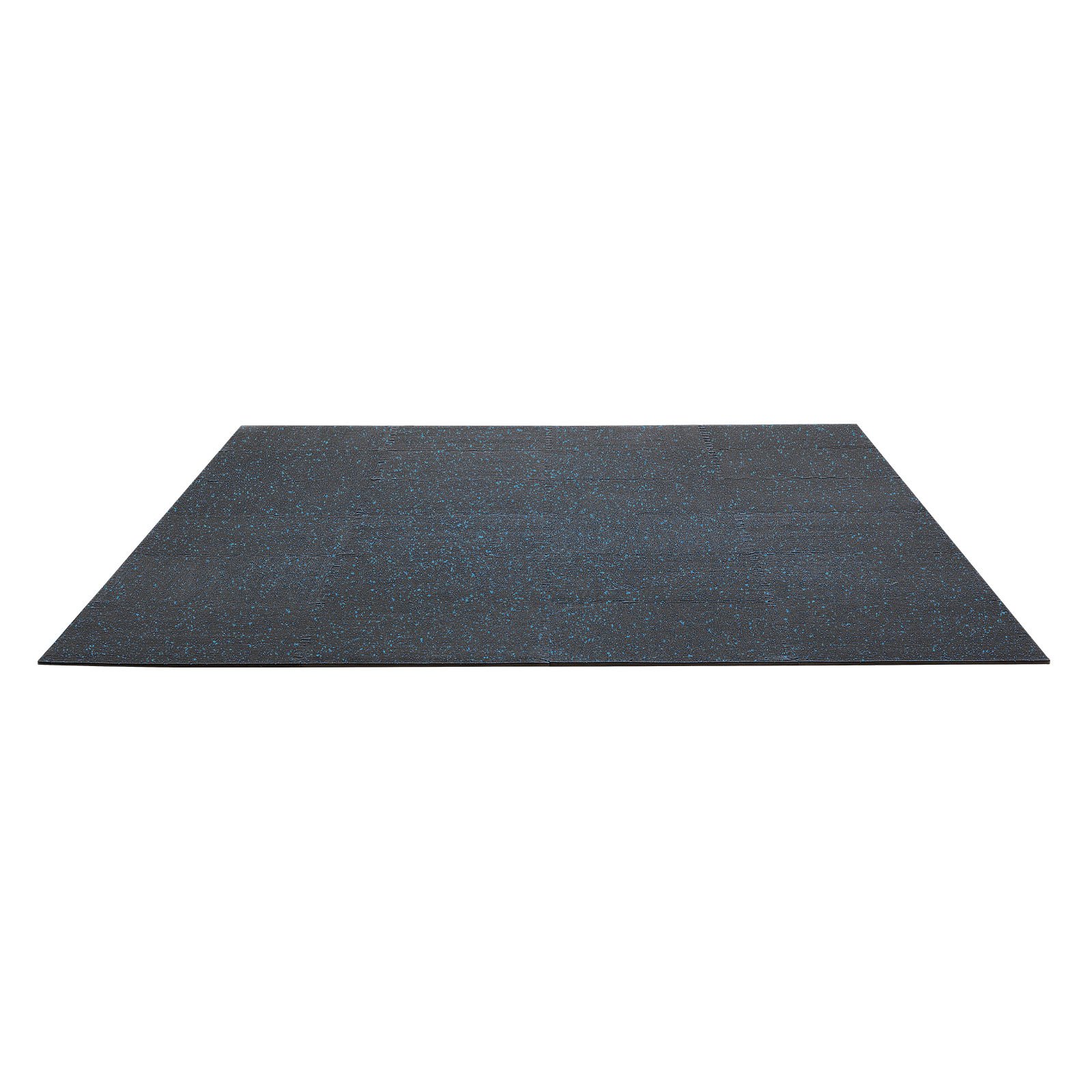 VEVOR Esterilla Puzzle 24 Piezas de 610 x 610 x 10 mm, Suelo Gimnasio de Goma EVA Alta Densidad, Colchoneta de Ejercicios con Puntos Azules Antiruido Antideslizante Antigolpe para Equipo Pesado, Casa