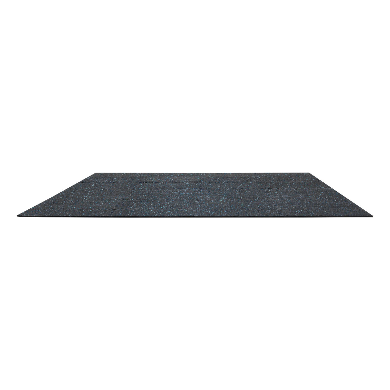 VEVOR Esterilla Puzzle 24 Piezas de 610 x 610 x 10 mm, Suelo Gimnasio de Goma EVA Alta Densidad, Colchoneta de Ejercicios con Puntos Azules Antiruido Antideslizante Antigolpe para Equipo Pesado, Casa